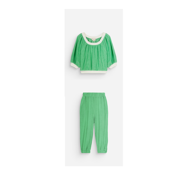 Top Maguy + Pantalon Max Quite Green Set