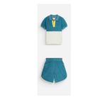 Polo Leonard + Short Juju Tender Blue Set