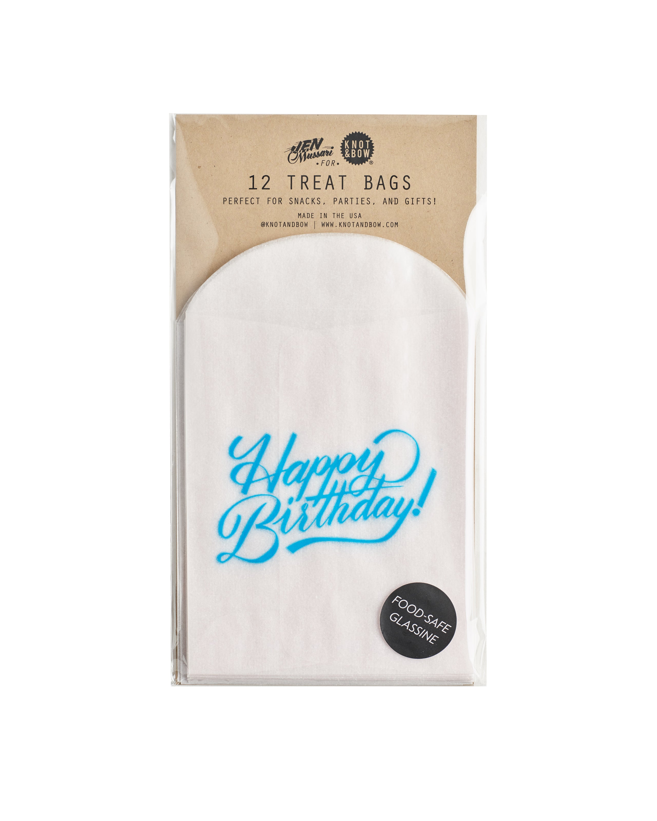 Happy Birthday Glassine Treat Bags