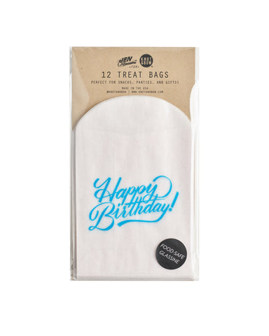Happy Birthday Glassine Treat Bags