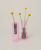 Pink Reversible Glass Vase