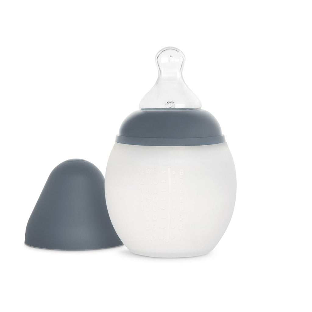 Baby Bottle Blue Gray
