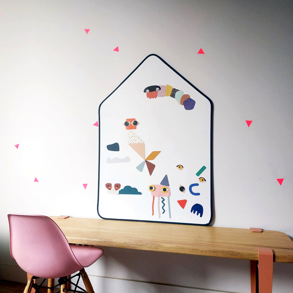 Geometric Shape & Tangram Puzzle Magnets