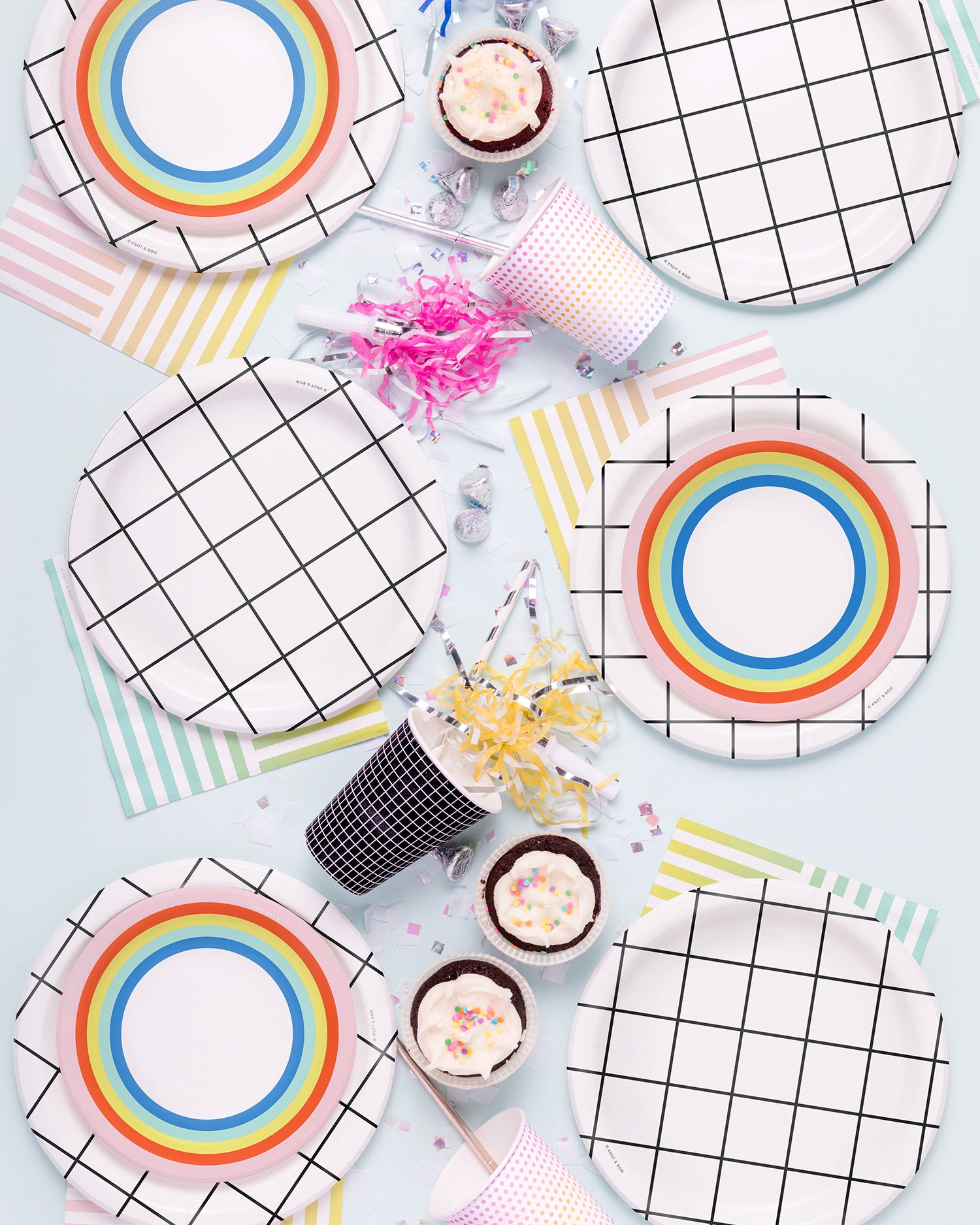 Double Rainbow Party Plate