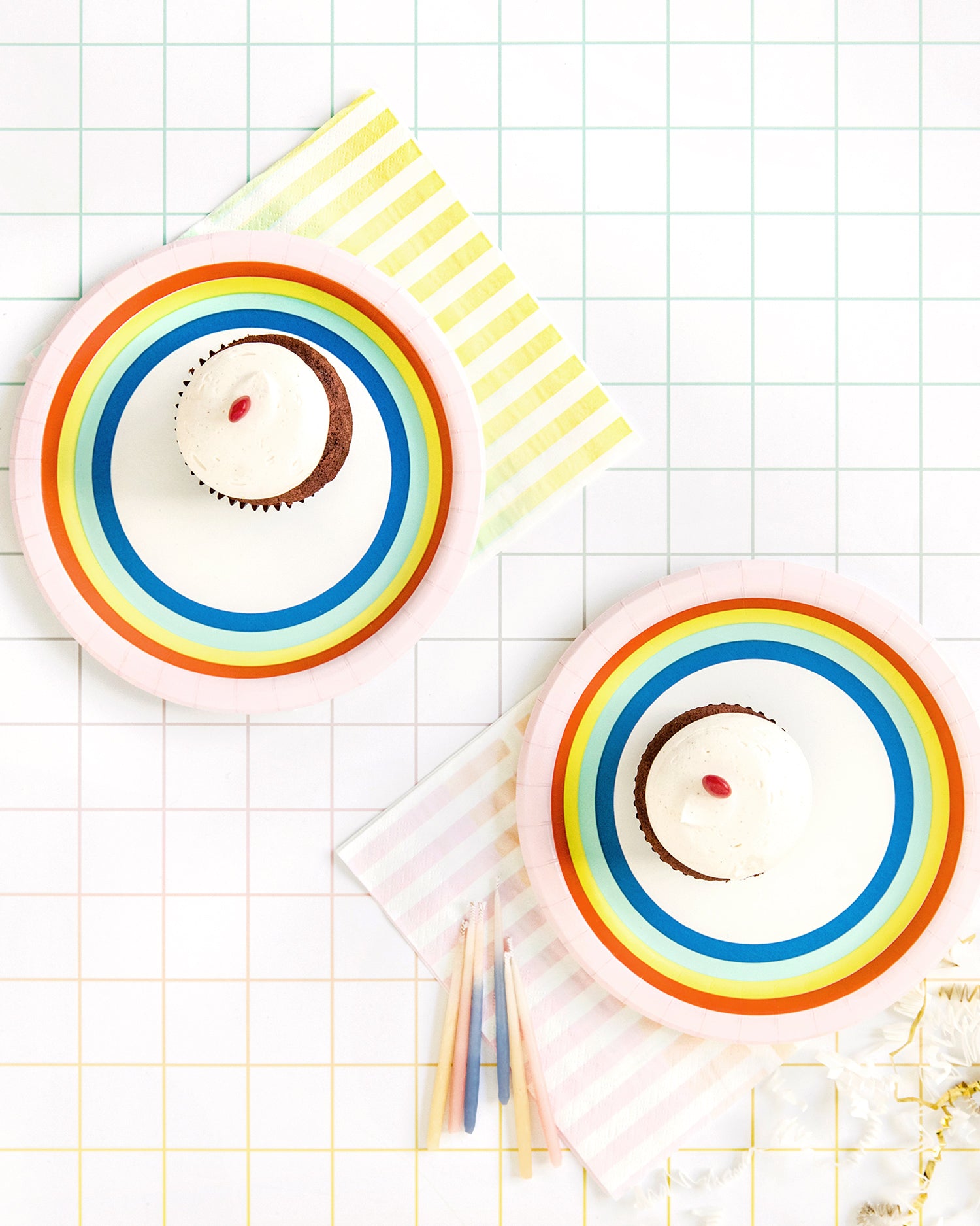 Rainbow Stripe Party Napkins