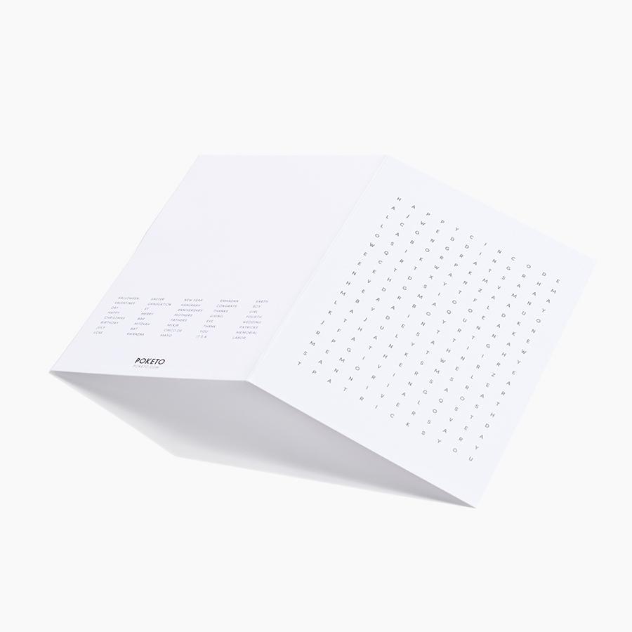 Word Search Card